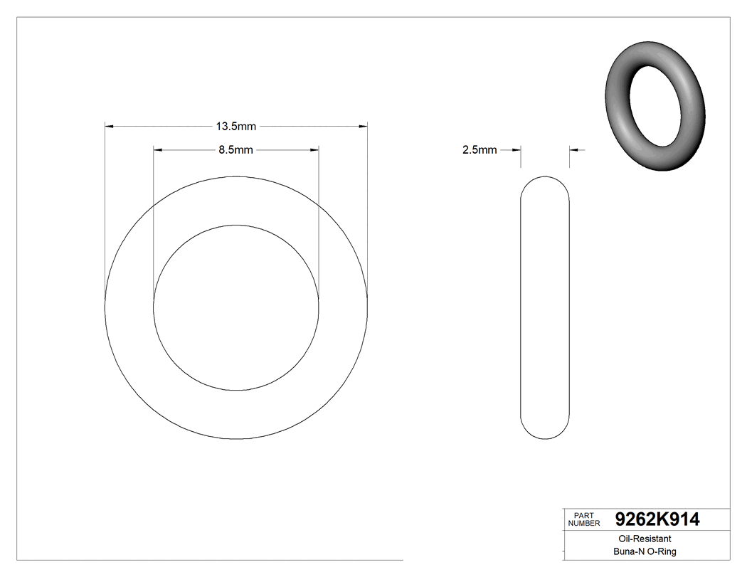 Technical drawing - 9262K914